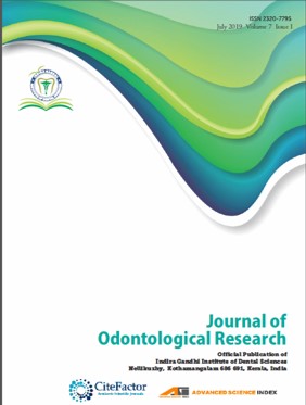 J Odontol Res 2019 Volume 7 Issue 1